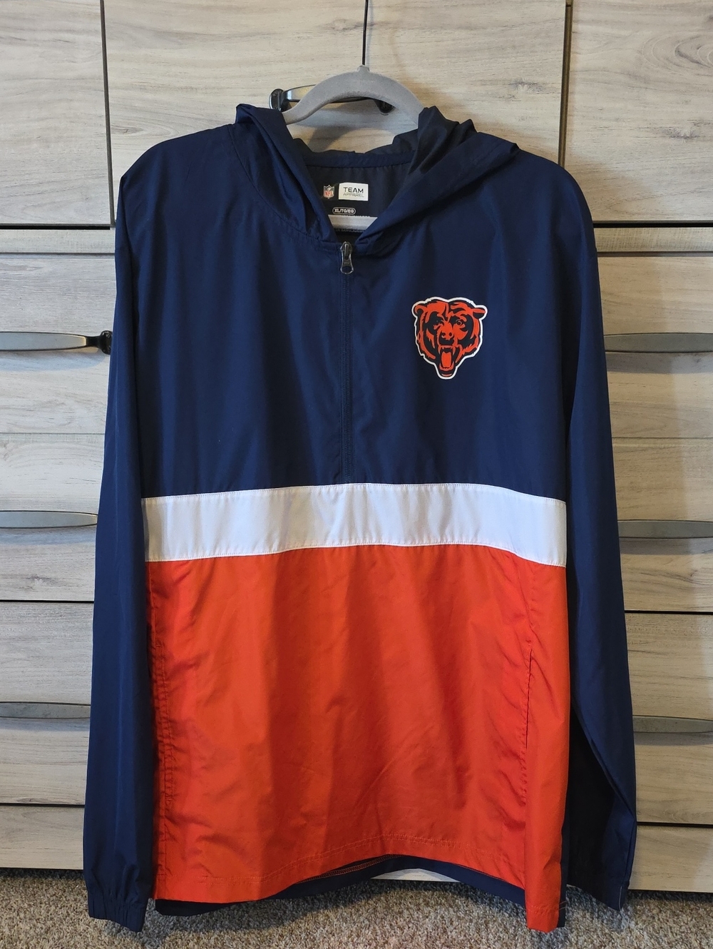 Mens Chicago Bears Windbreaker With Hood